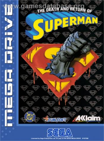 Cover Death and Return of Superman, The for Genesis - Mega Drive